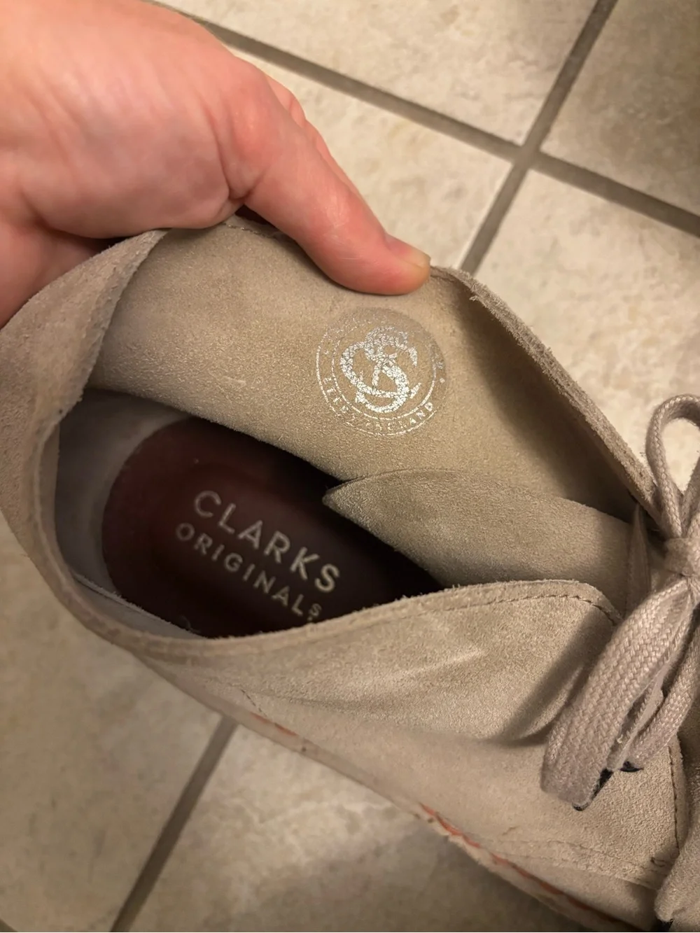 Clarks Taupe Suede Chukka Boots